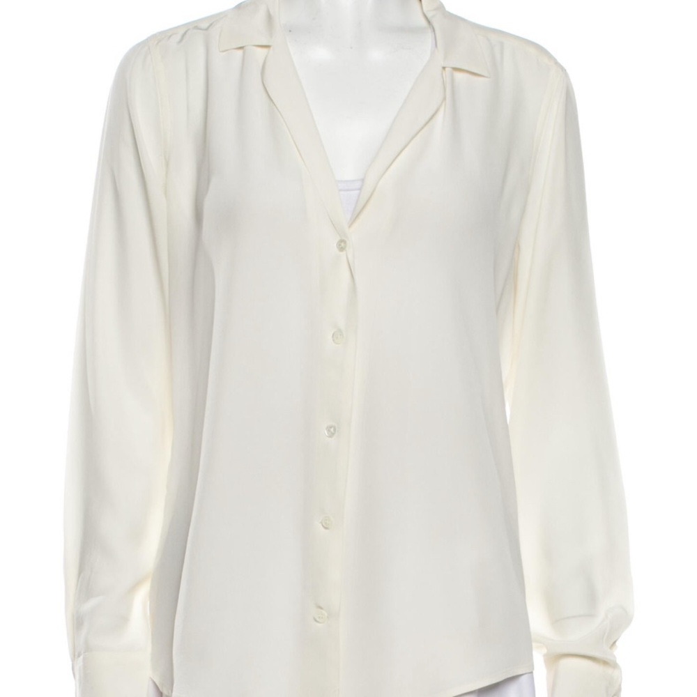 Equipment Silk Blouse off-white color